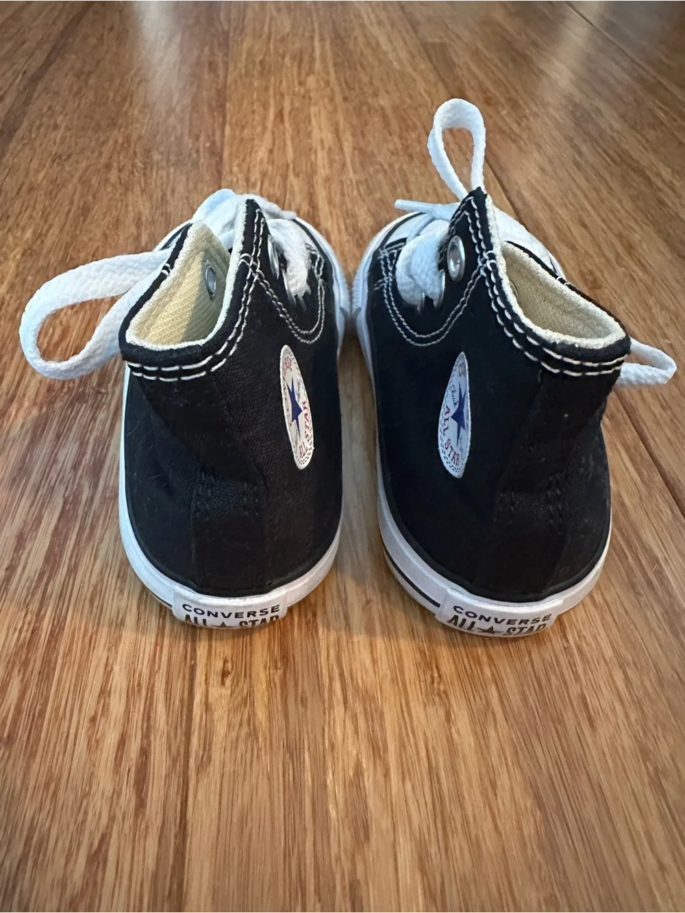Converse Toddler Black Canvas High-Top Sneakers